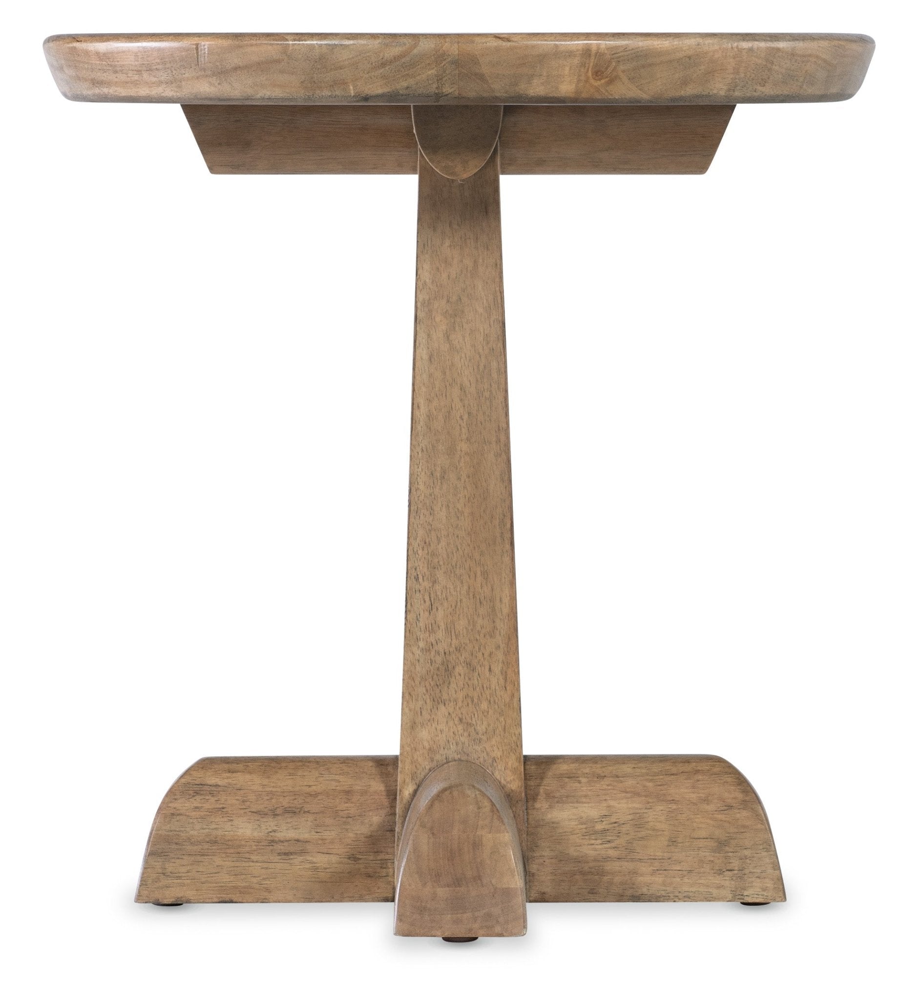HookerVineyard Row Round Pedestal End Table