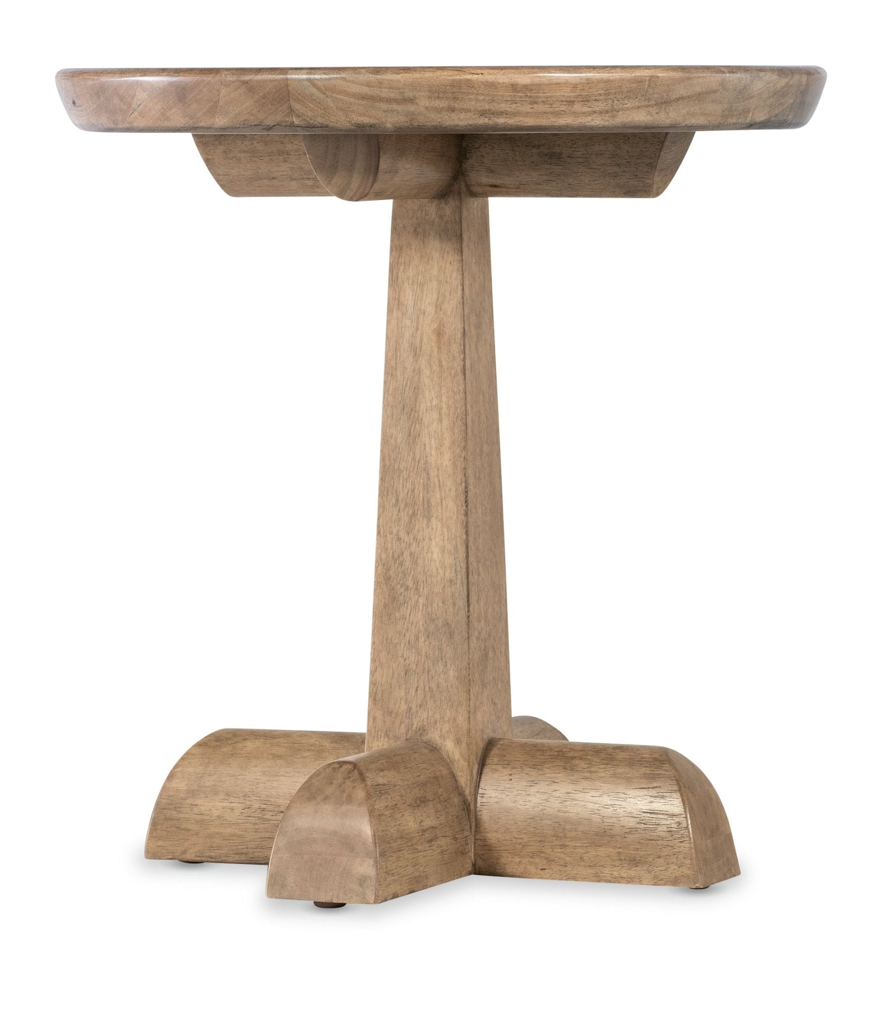 HookerVineyard Row Round Pedestal End Table
