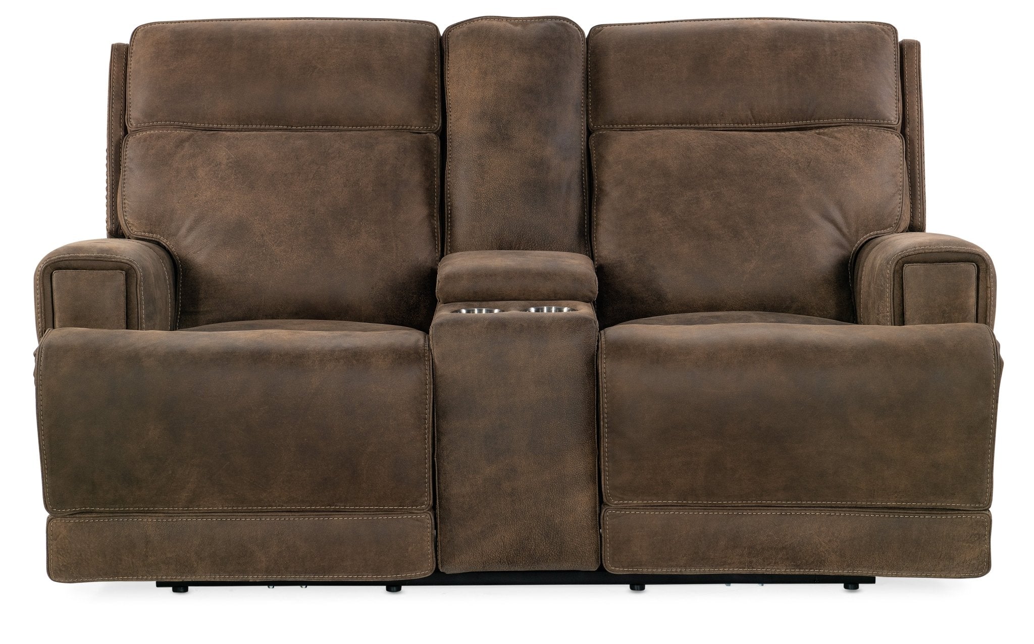 HookerWheeler Console Loveseat with Power Recline & Power Headrest
