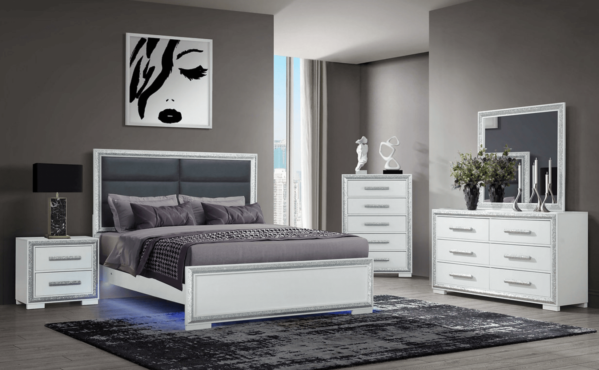 IFDCAndros - Silver Bed Set