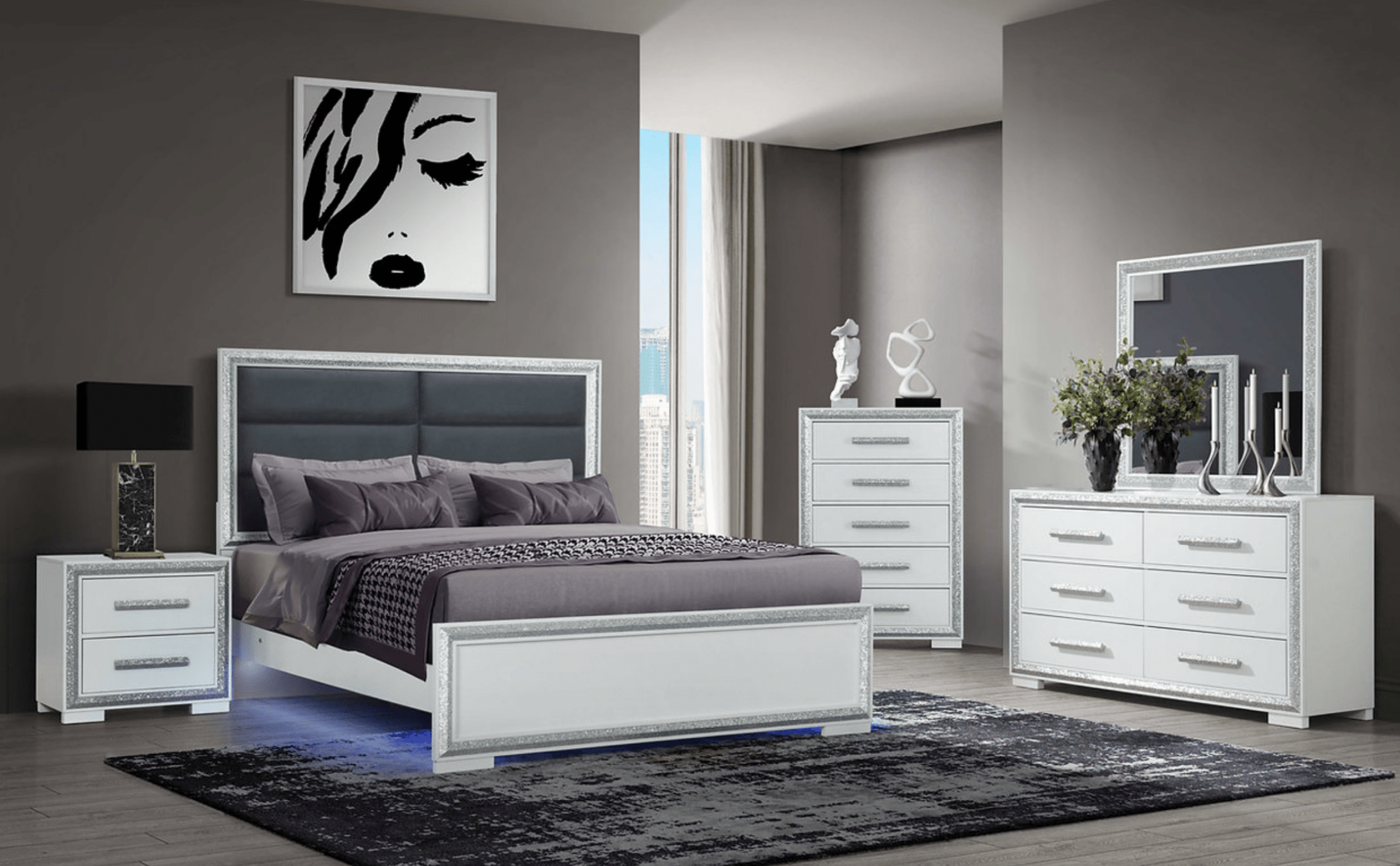 IFDCAndros - Silver Bed Set