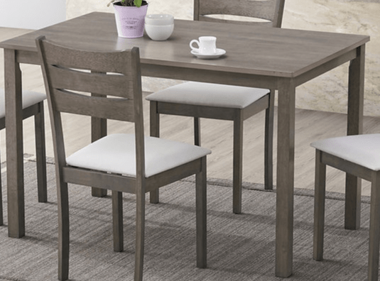 IFDCAntique Gray Wooden 5Pc Dining Set T-1050 C-1052