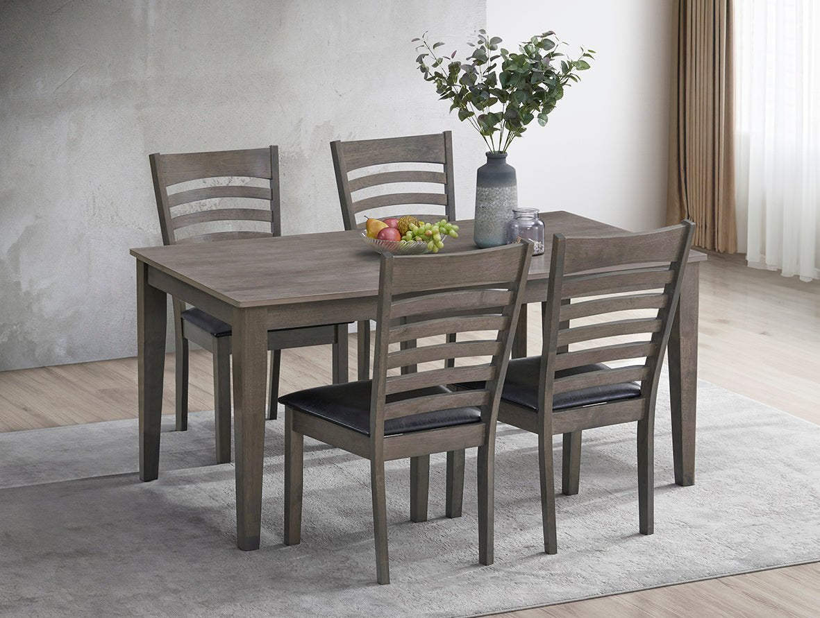 IFDCAntique Grey Wooden7Pc Dining Set T - 1080 C - 1081
