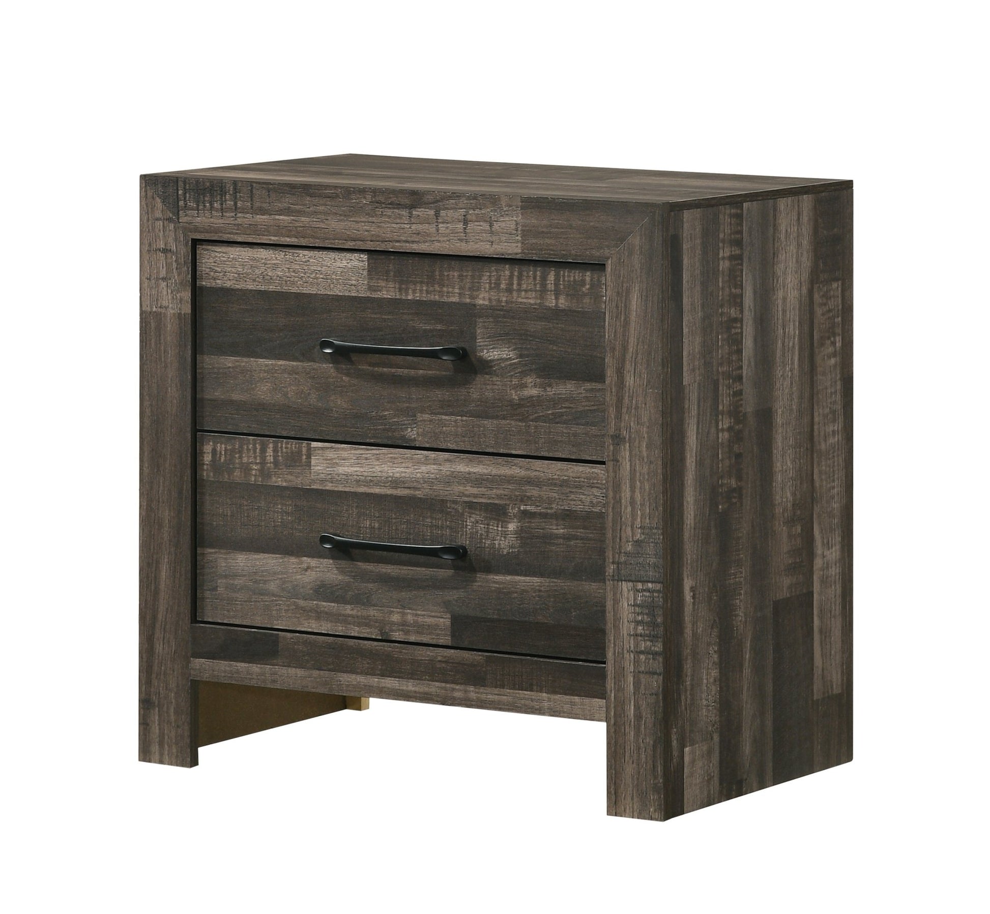 IFDCAthens LED Driftwood Brown Finish 6 PC Bedroom Set Athens