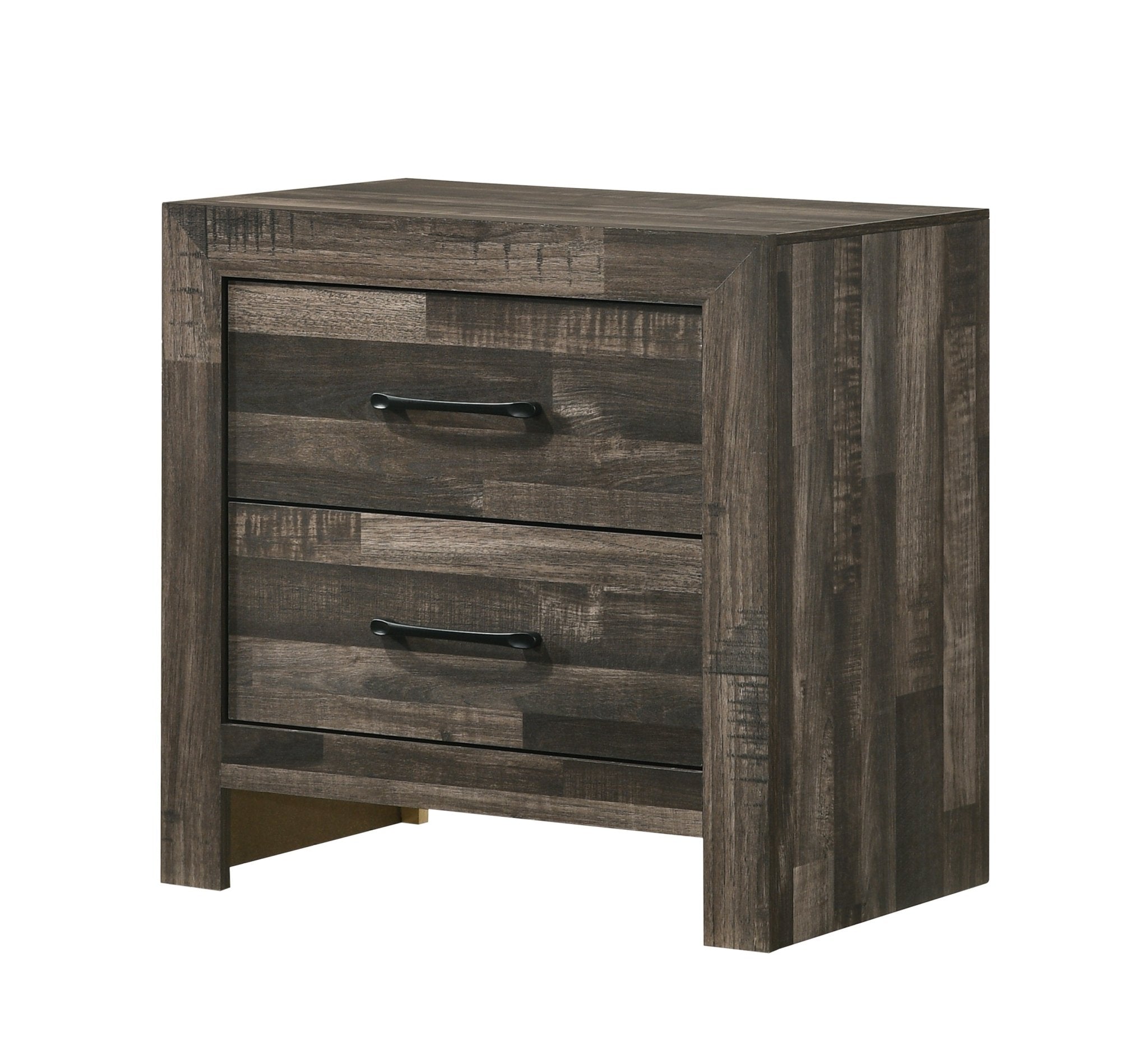 IFDCAthens LED Driftwood Brown Finish 6 PC Bedroom Set Athens