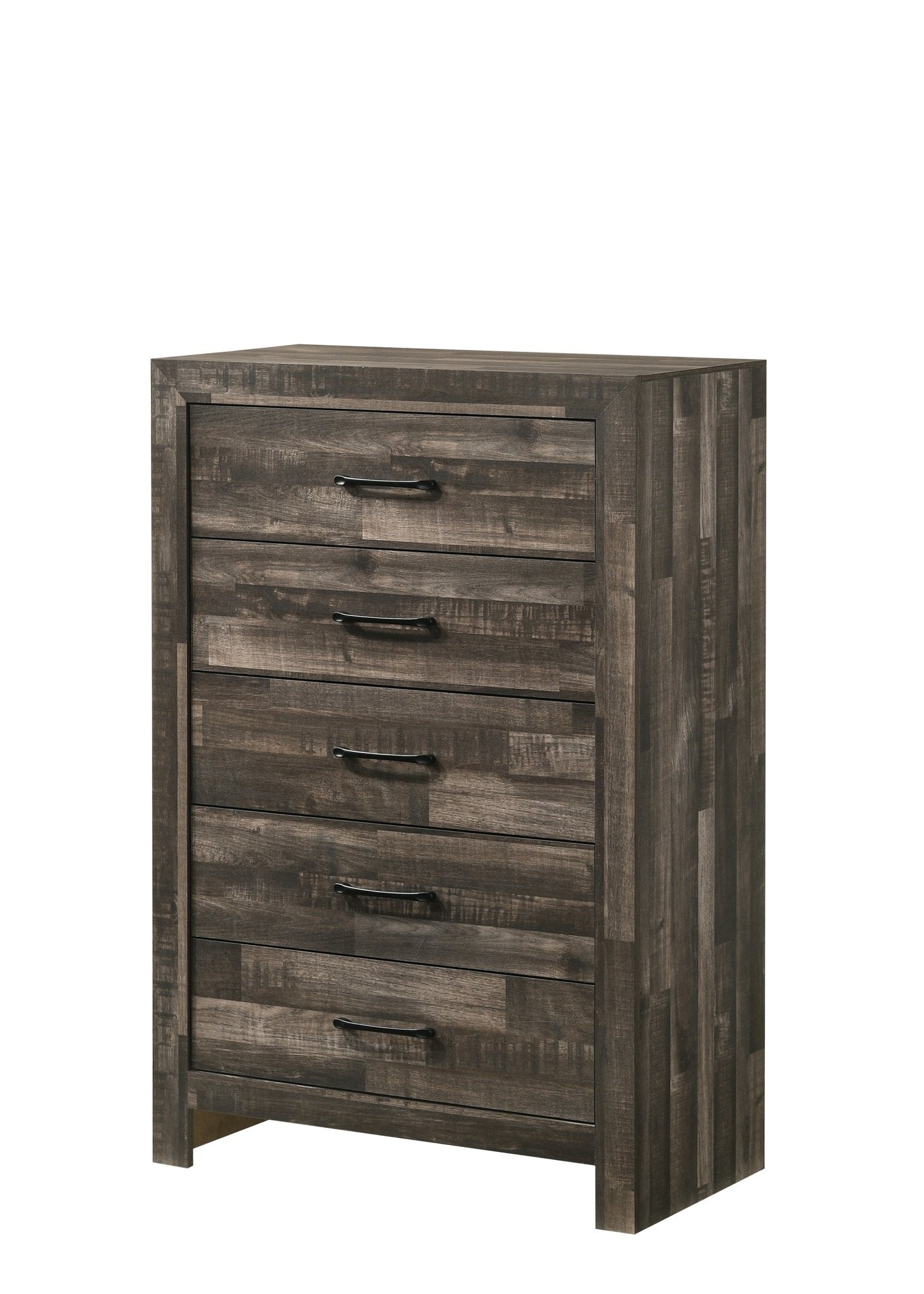 IFDCAthens LED Driftwood Brown Finish 6 PC Bedroom Set Athens