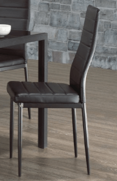 IFDCBlack Tempered Glass 7pc Dining SetIF-5054