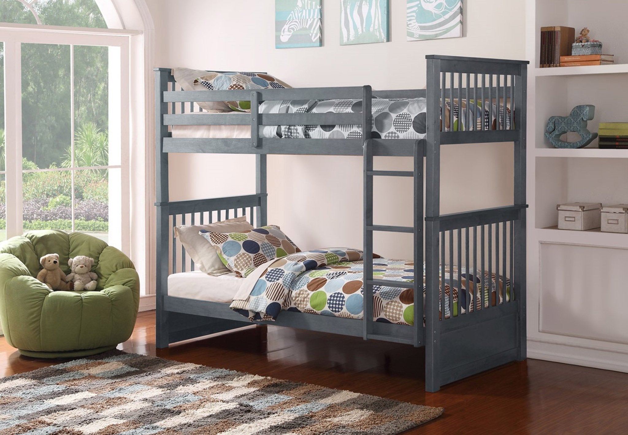 IFDCBunk Bed Grey B - 121G (Single/Single)