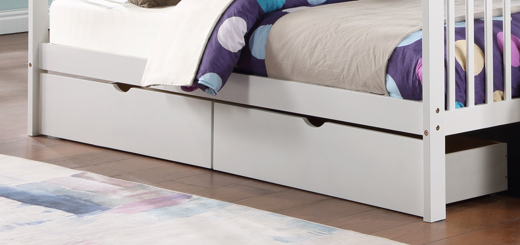 IFDCBunk Bed White B - 121W (Single/Single)