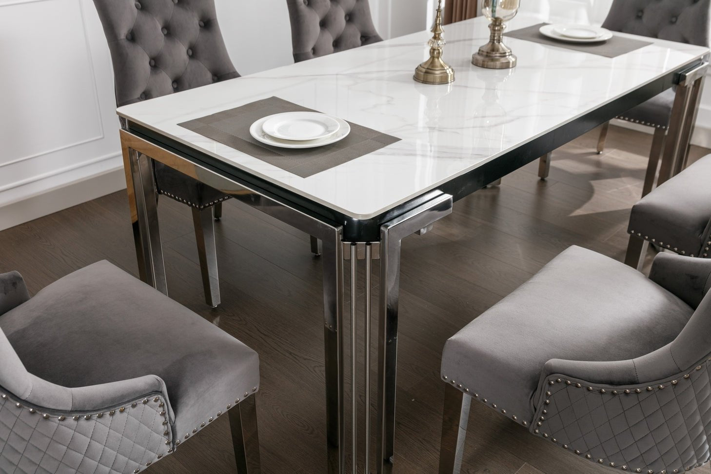 IFDCCeramic Marble 7pc Dining Set T - 1274 C - 1250