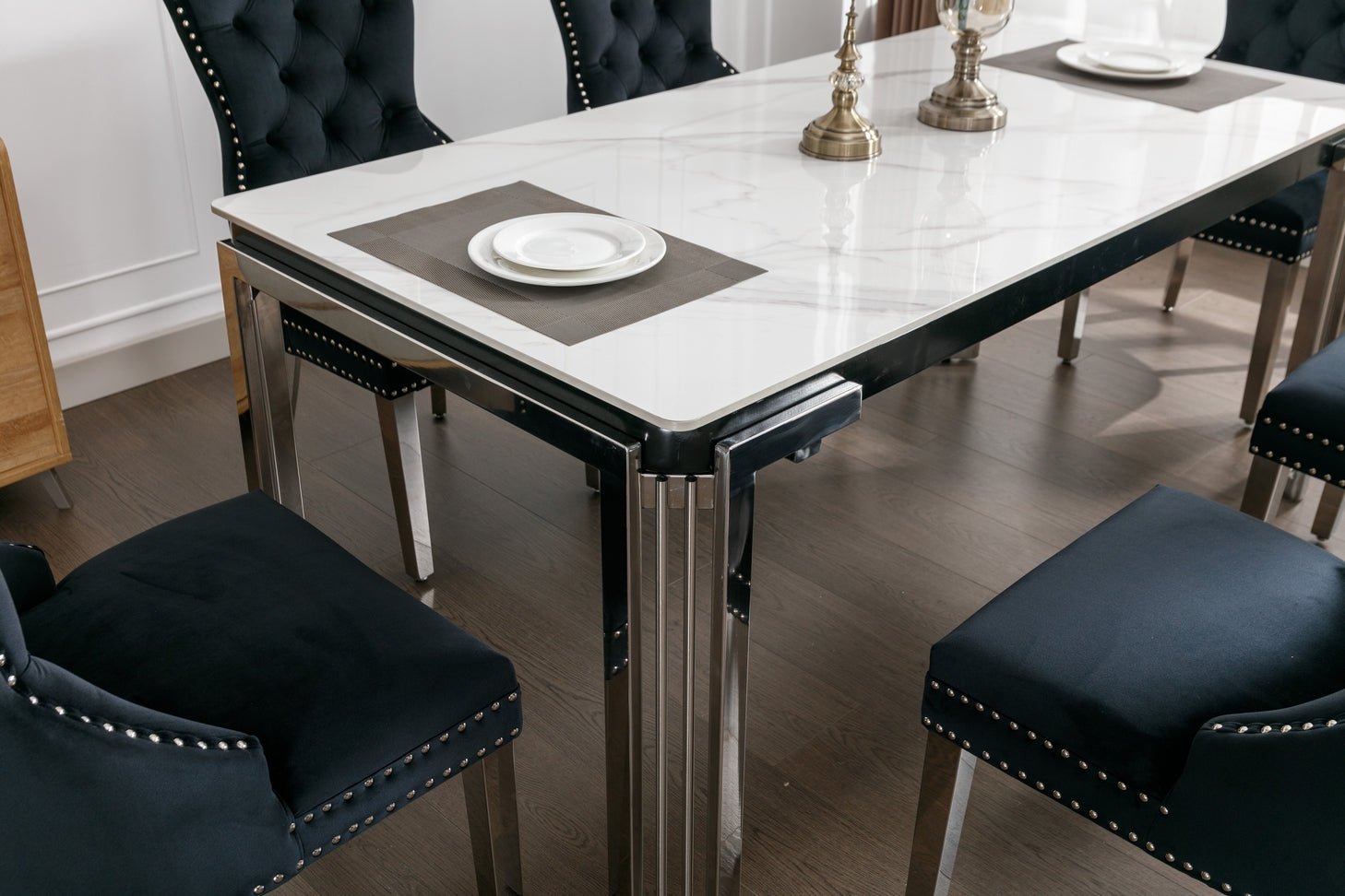 IFDCCeramic Marble 7pc Dining Set T - 1274 C - 1261