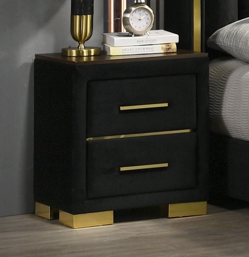 IFDCChloe Black Bed Set