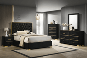 IFDCChloe Black Bed Set