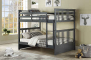 IFDCDouble Grey Bunk Bed B - 123G (Double/Double)