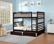 IFDCDouble/Double Wooden Bunk Bed Espresso B - 115E (Double/Double)