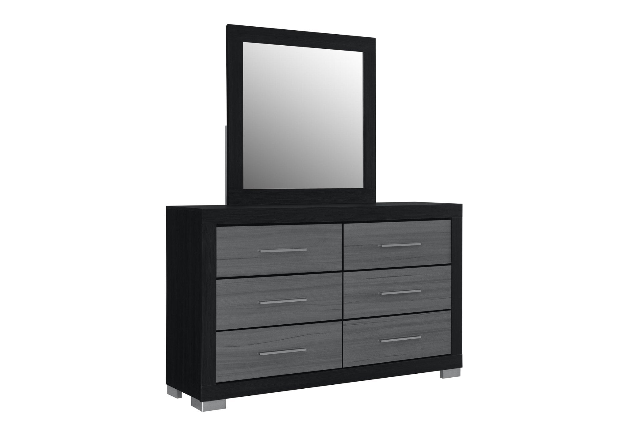IFDCEmma (Black-Grey) Bed Set