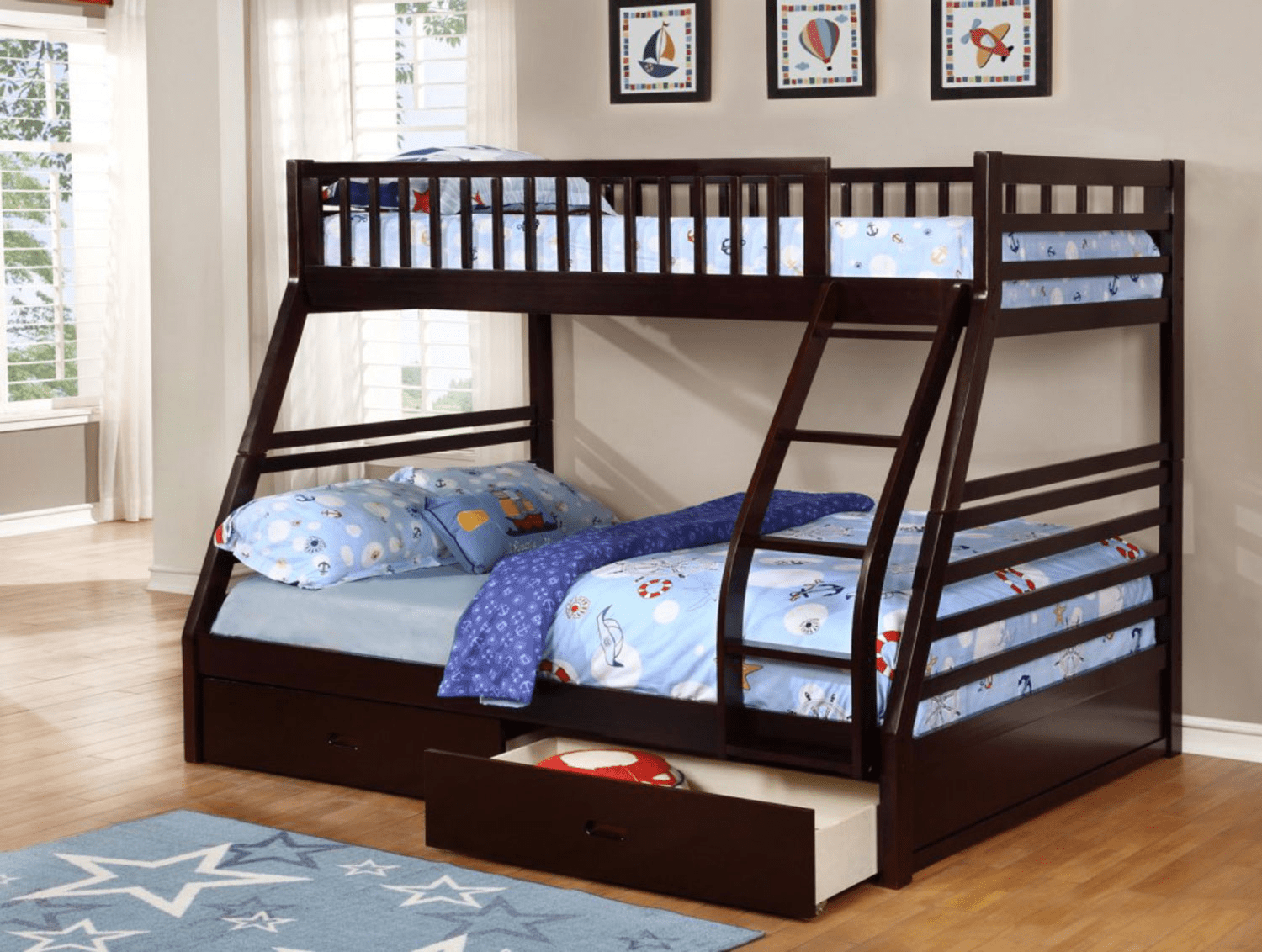 IFDCEspresso Bunk Bed B - 117E (Single/Double)