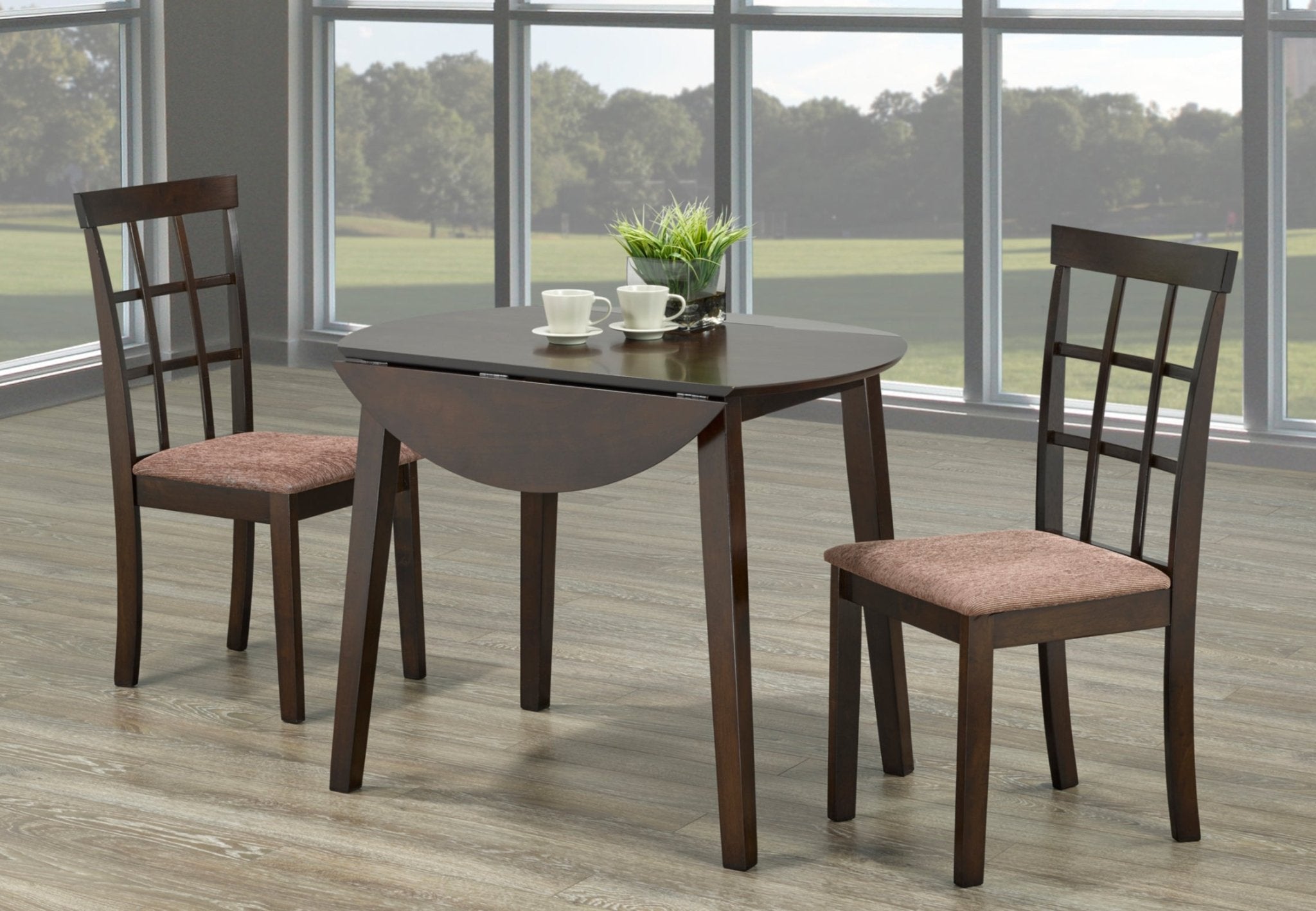 IFDCEspresso Wooden 3Pc Dining Set T - Toronto C - 1010
