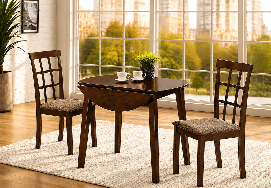 IFDCEspresso Wooden 3Pc Dining Set T-Toronto C-1010