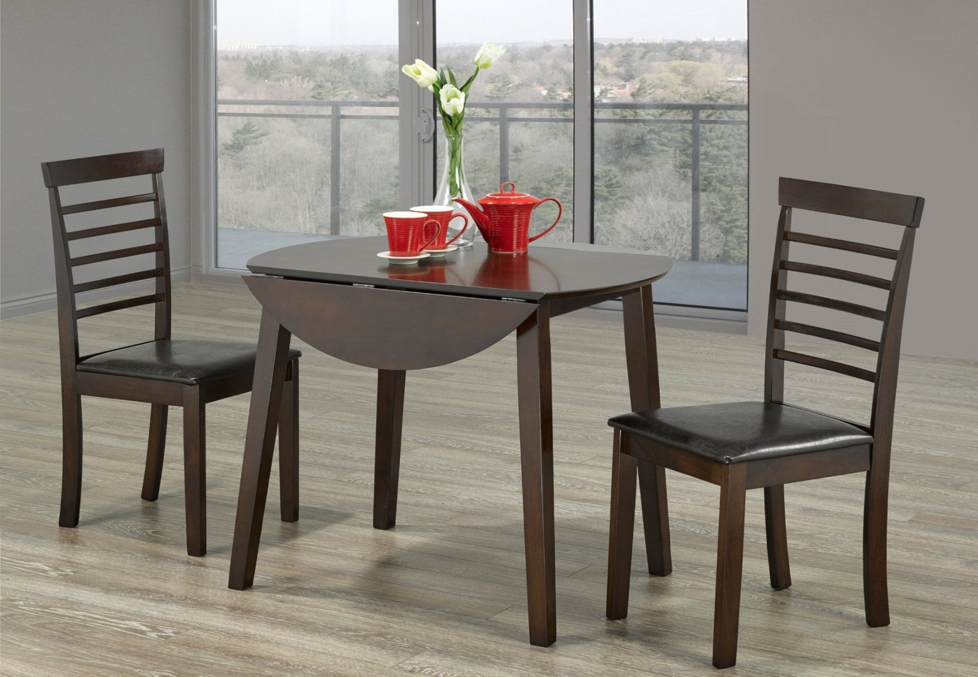IFDCEspresso Wooden 3Pc Dining Set T - Toronto C - 1011