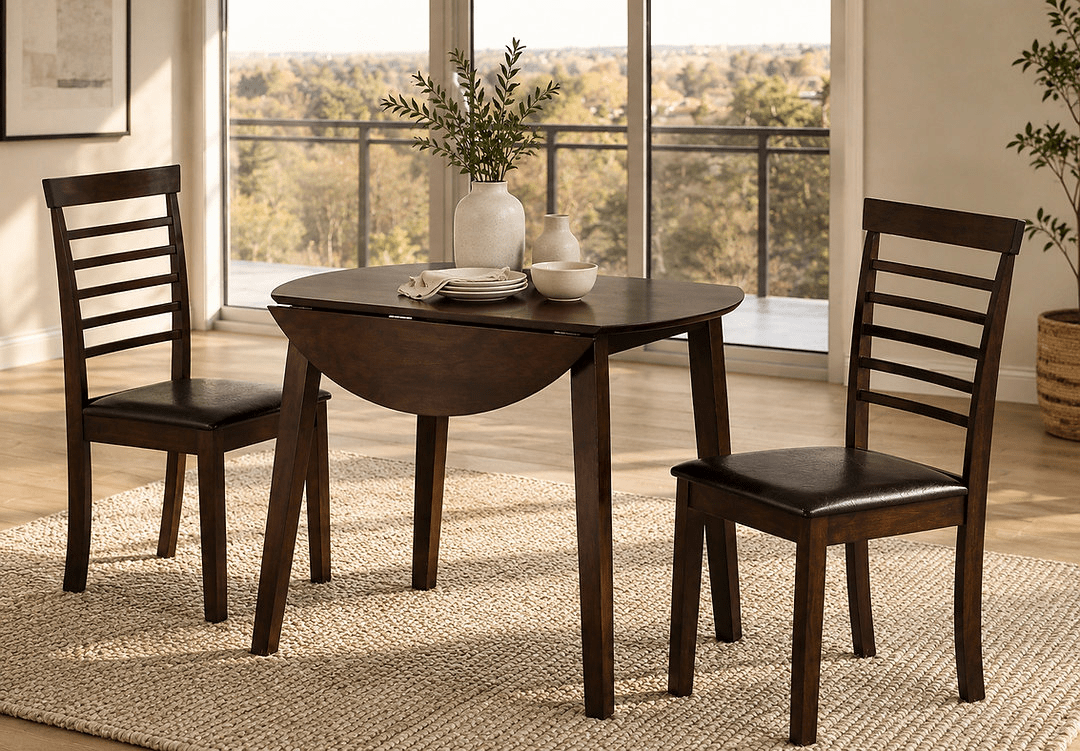 IFDCEspresso Wooden 3Pc Dining Set T-Toronto C-1011