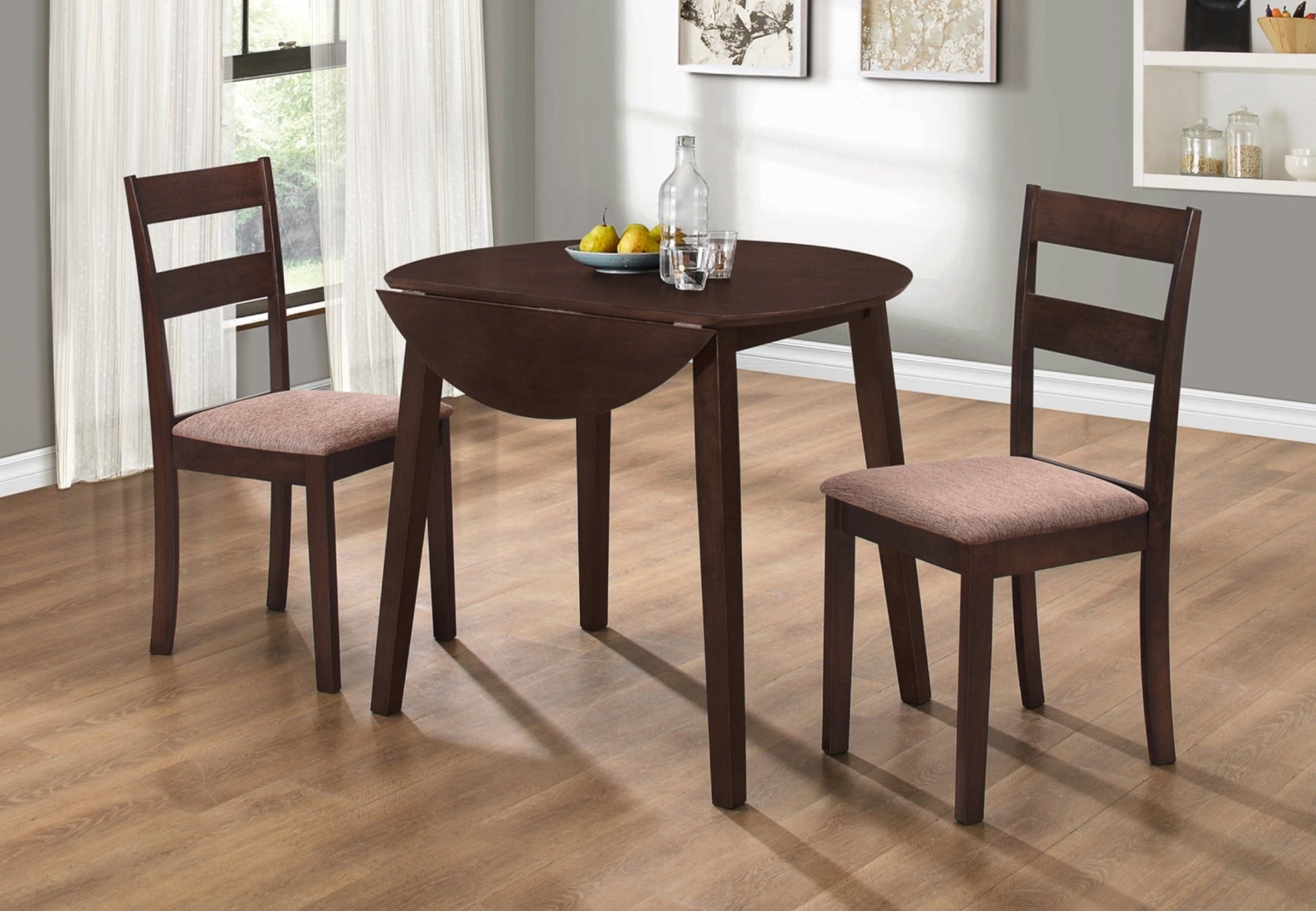 IFDCEspresso Wooden 3Pc Dining Set T - Toronto C - 1033