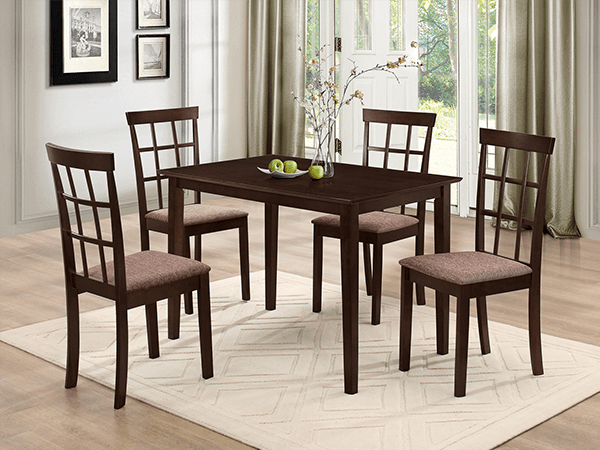 IFDCEspresso Wooden 5Pc Dining Set T - 1047 C - 1010