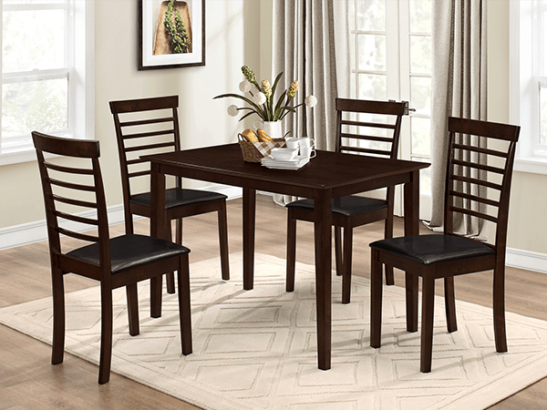 IFDCEspresso Wooden 5Pc Dining Set T - 1047 C - 1011
