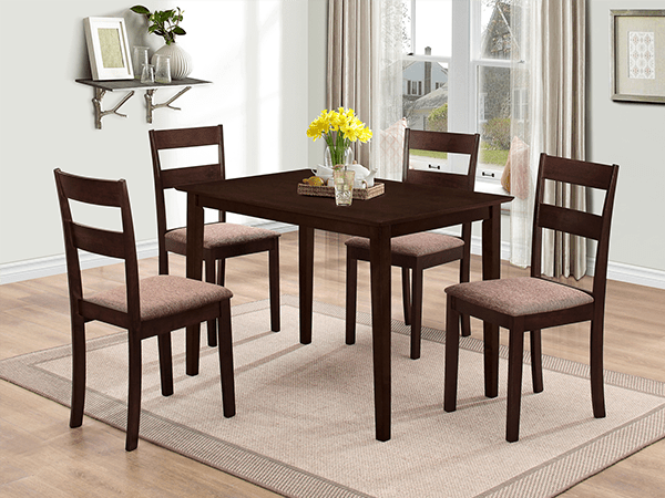 IFDCEspresso Wooden 5Pc Dining Set T - 1047 C - 1033