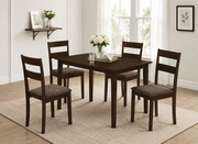 IFDCEspresso Wooden 5Pc Dining Set T-1047 C-1033