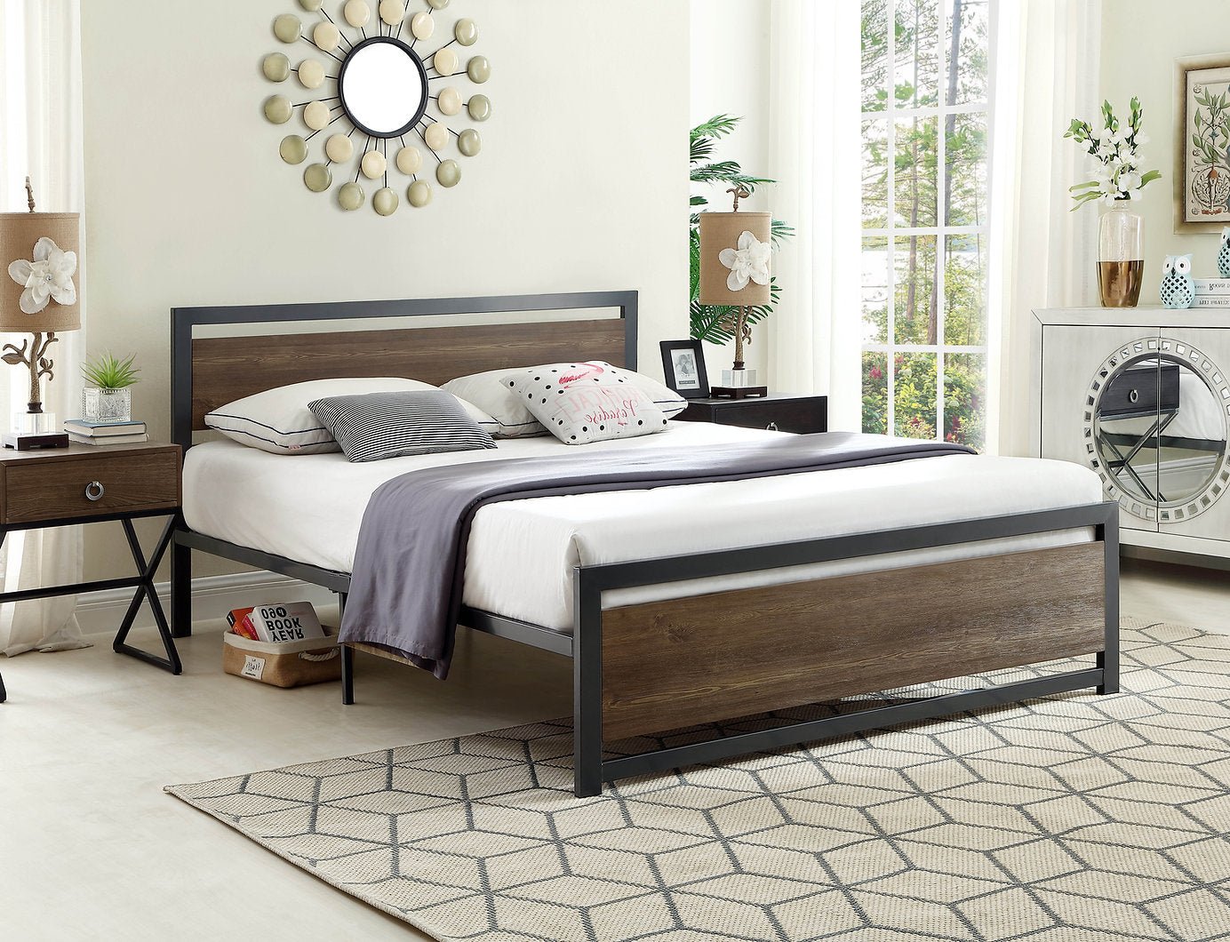 IFDCGrey Metal Bed IF - 5261