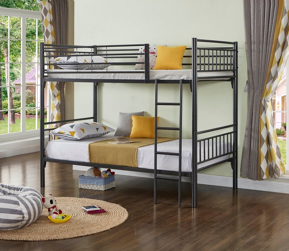 IFDCGrey Metal Bunk Bed B - 512 (Single/Single)