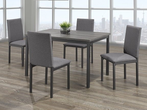 IFDCGrey Wooden 5pc Dining Set IF - 1526