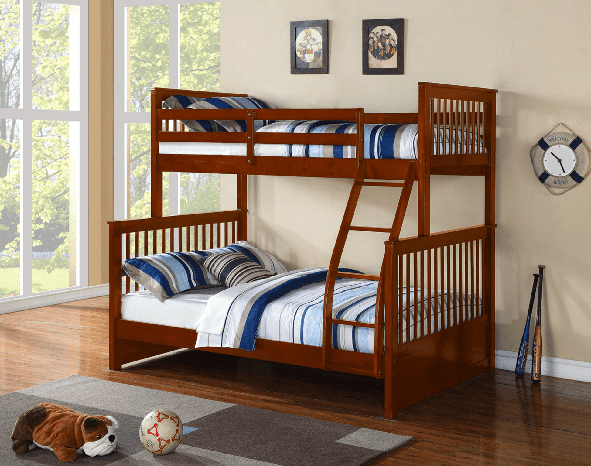 IFDCHoney Bunk Bed B - 122H (Single/Double)