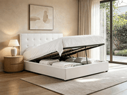 IFDCIF-5446 Cream Fabric Bed