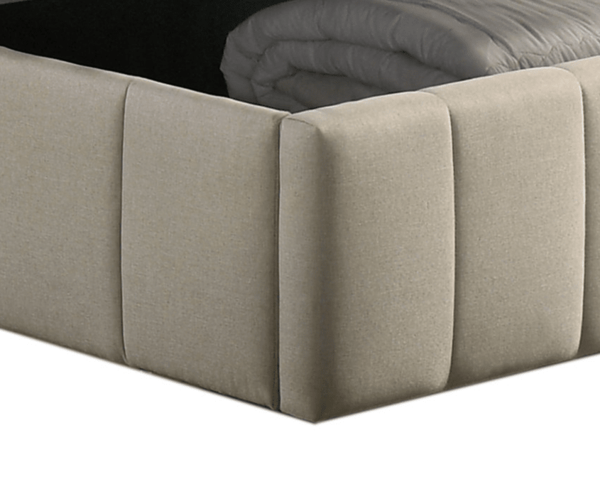 IFDCIF-5786 Warm Ivory Channel-Tufted Hydraulic Storage Platform Bed