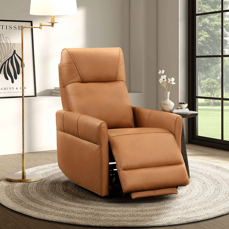 IFDCIF-6390-M Recliner Caramel Leather