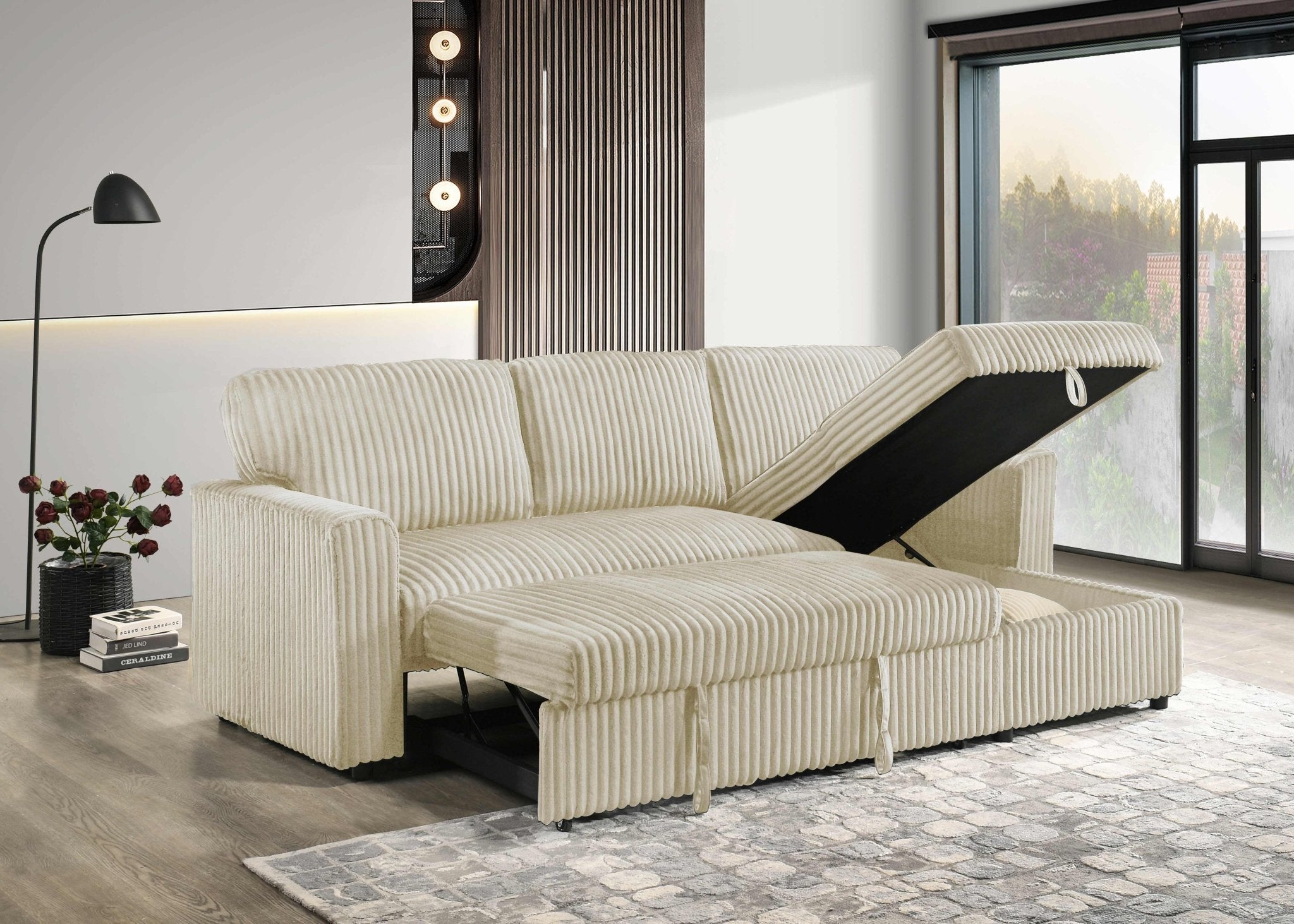 IFDCIF - 9026 W/Reversible Chaise Sofa Bed