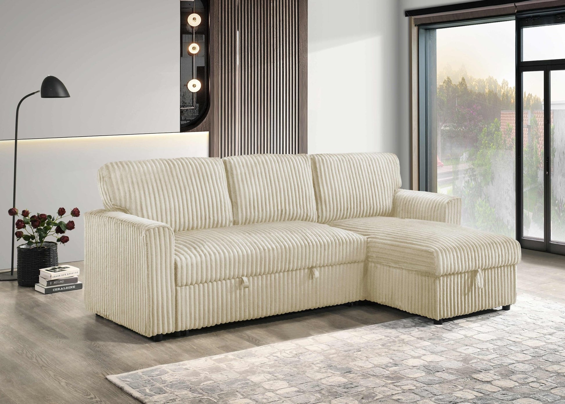 IFDCIF - 9026 W/Reversible Chaise Sofa Bed