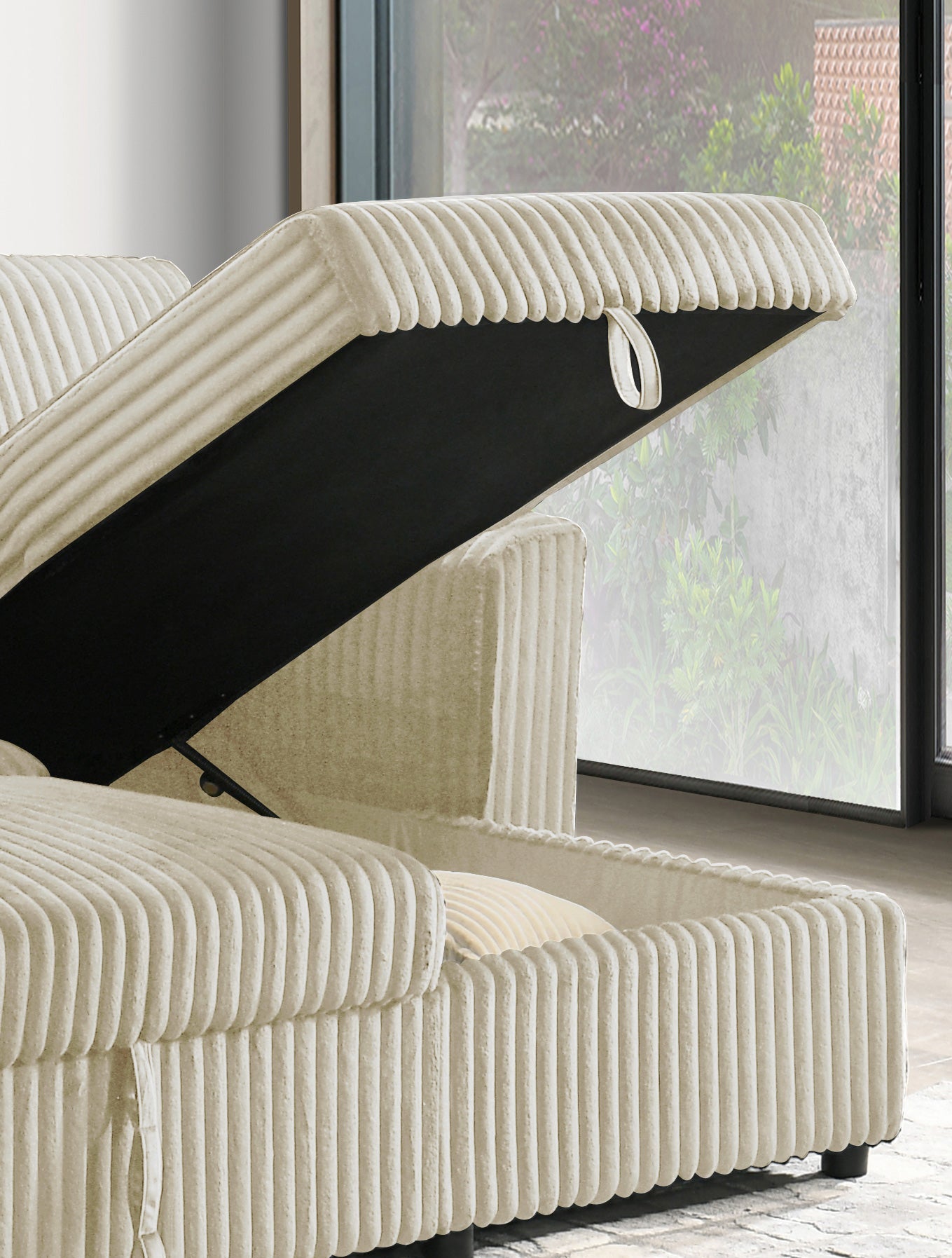 IFDCIF - 9026 W/Reversible Chaise Sofa Bed