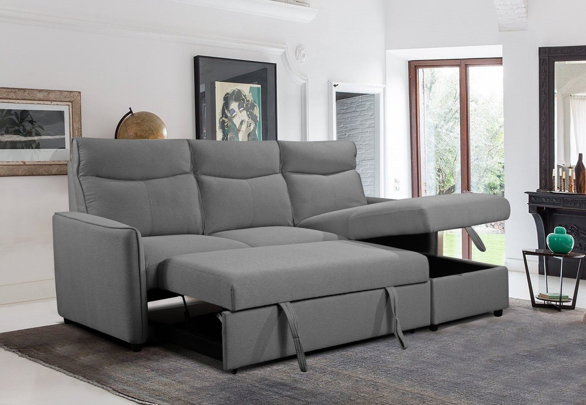 IFDCIF - 9027 W/Reversible Chaise Sofa Bed