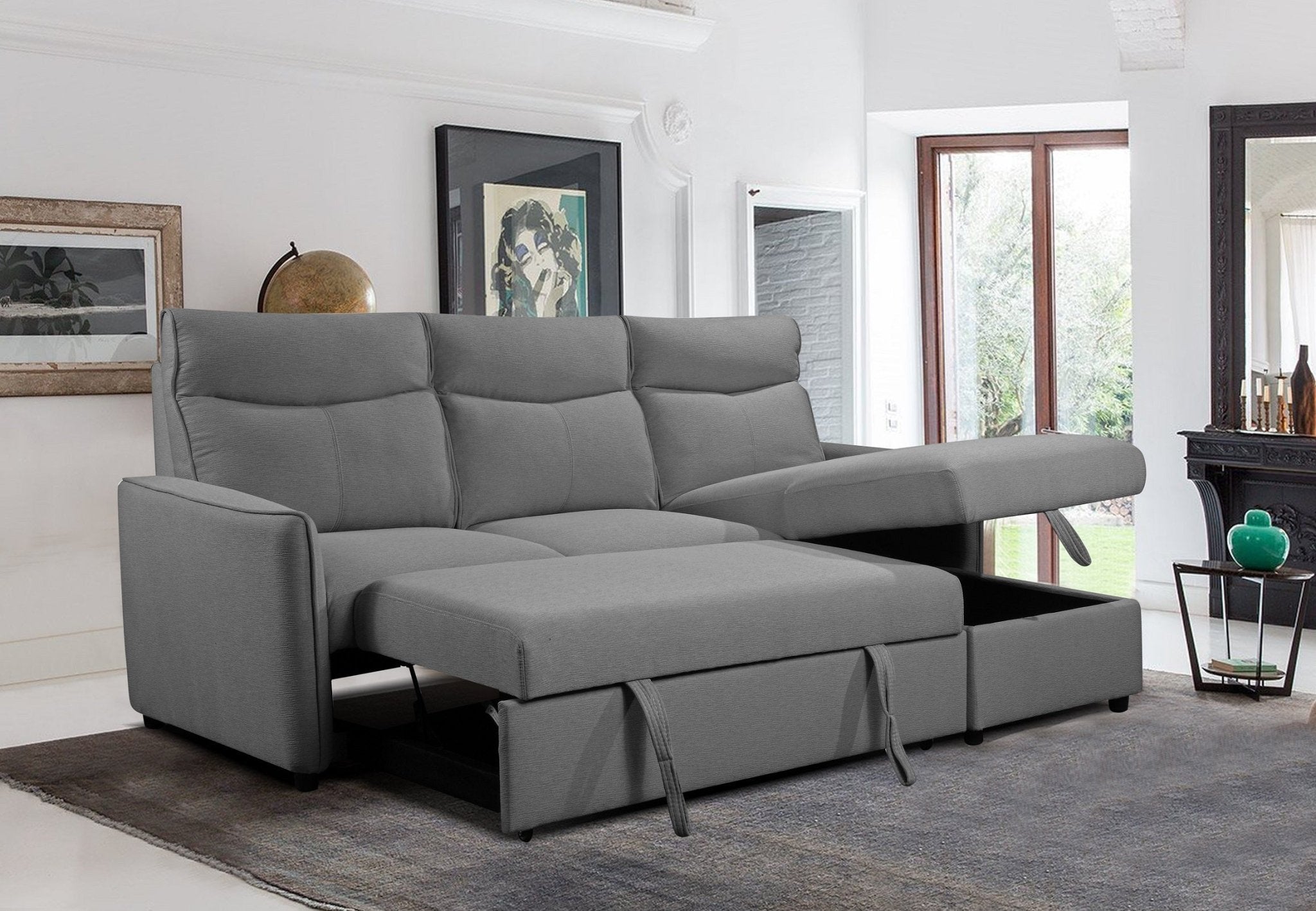 IFDCIF - 9027 W/Reversible Chaise Sofa Bed