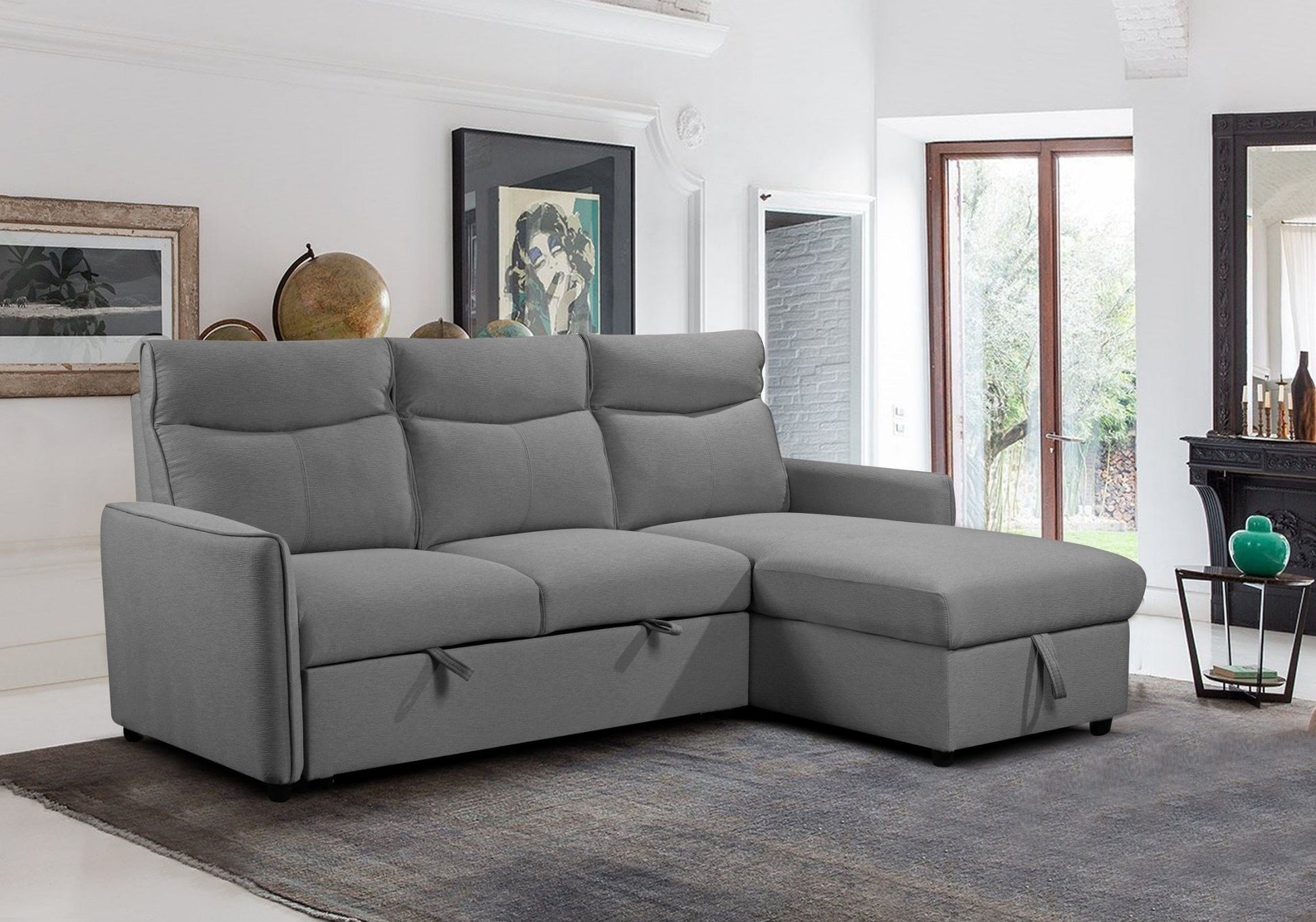 IFDCIF - 9027 W/Reversible Chaise Sofa Bed