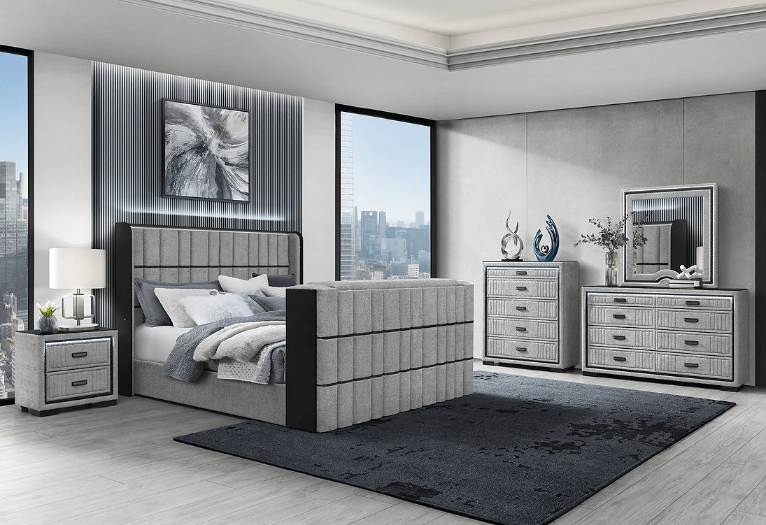 IFDCIsabella - Grey Bedroom Set