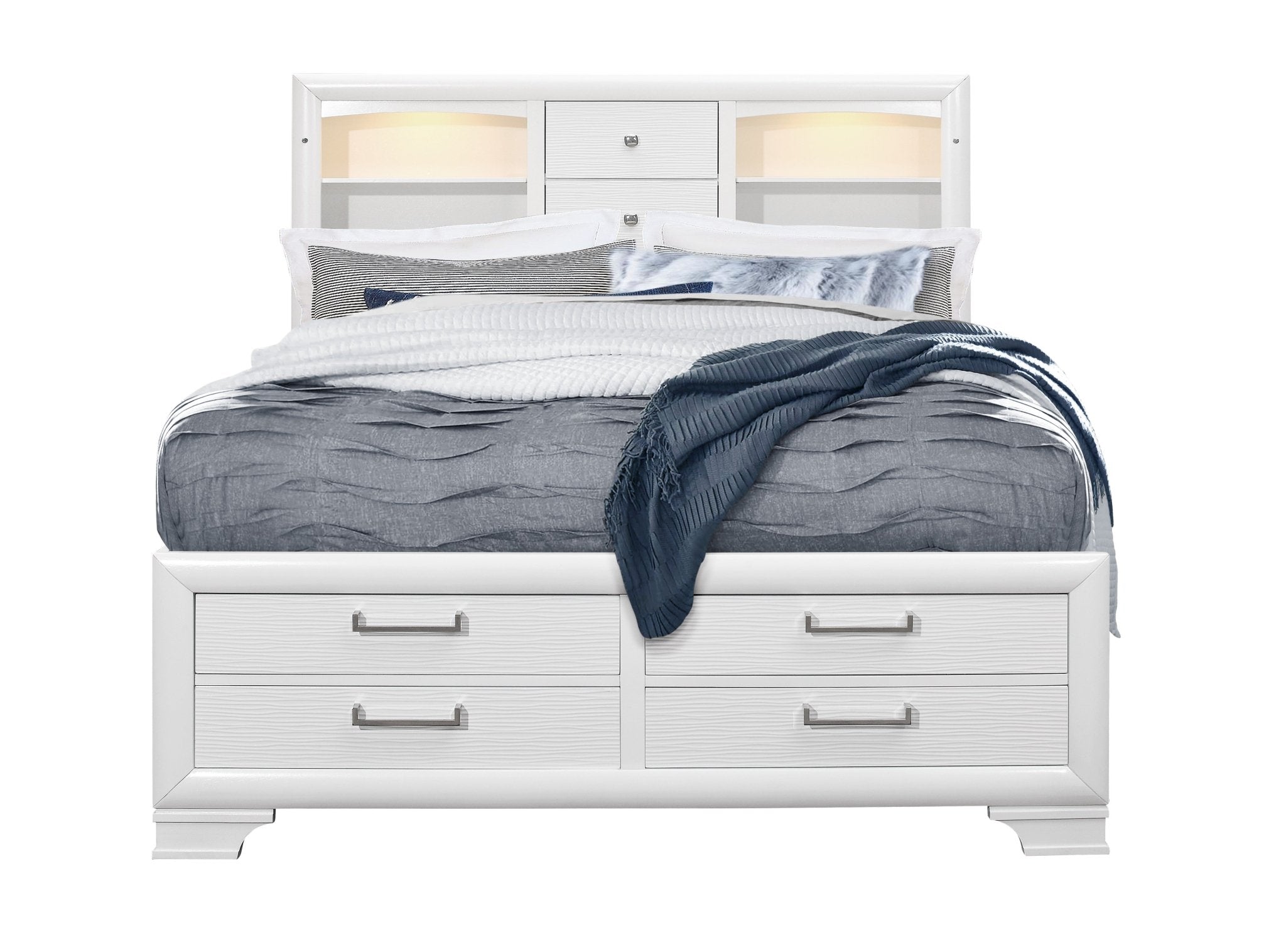 IFDCJordyn (White) Bed Set