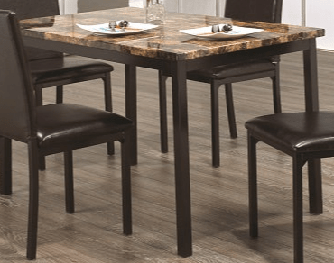 IFDCLight Brown Marble 5pc Dining Set IF-1520