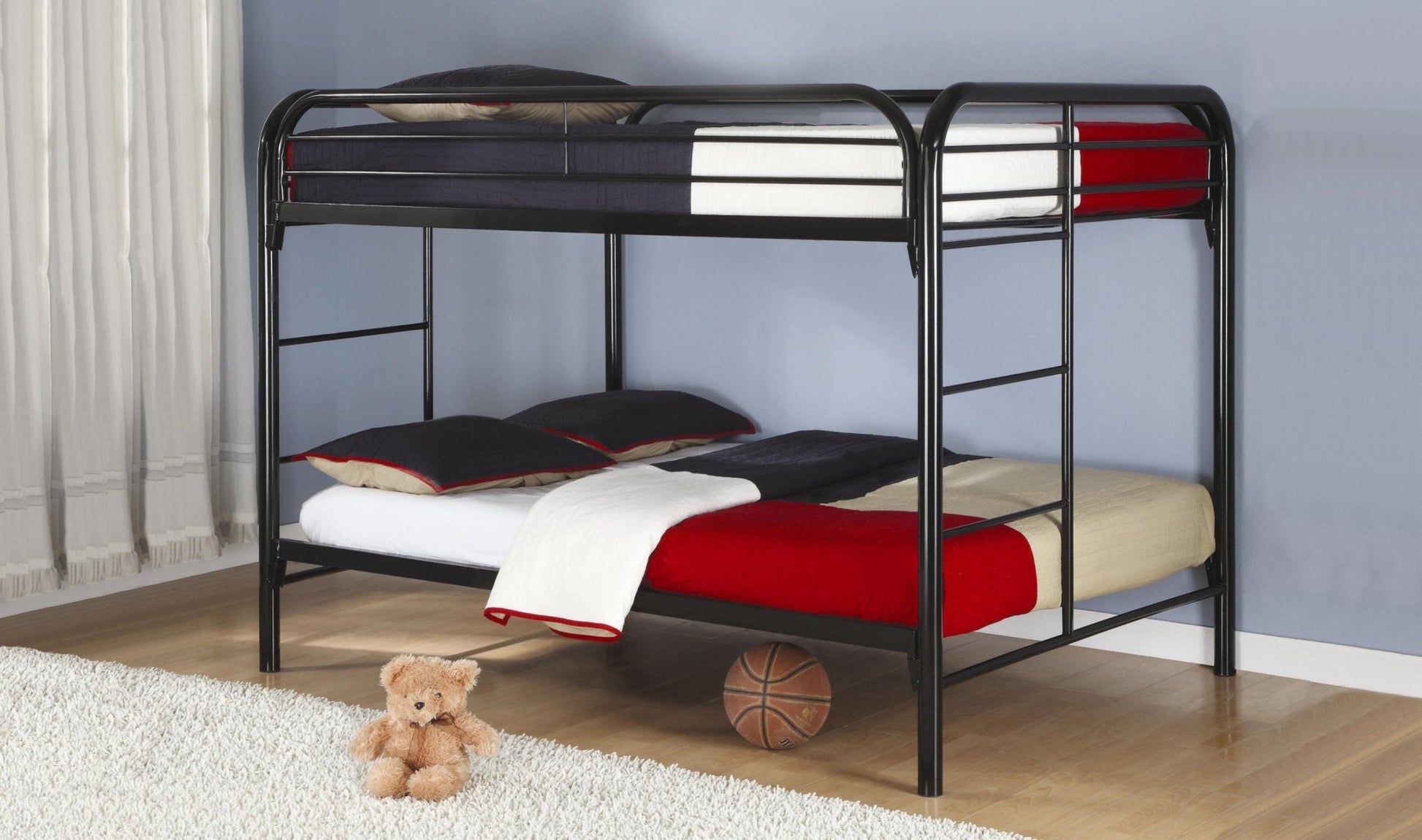 IFDCMetal Bunk Bed B - 502 - BK (Double/Double)
