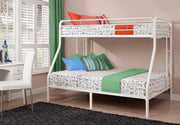 IFDCMetal Bunk Bed Double White IF - 501W (Single/Double)