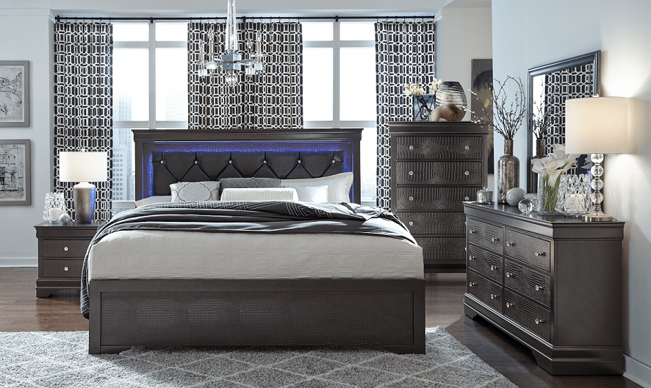 IFDCPompei (Grey) Bed Set