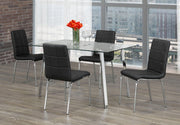 IFDCRectangular Glass 5pc Dining Set T - 5065 C - 1760